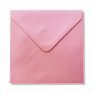 Cards & Crafts 50 Luxe Vierkante Enveloppen - Babyroze - 14x14 Cm - 110 Grams - Vierkant 140x140mm