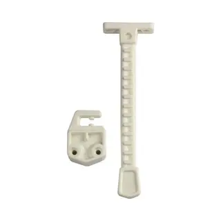 Habo 1224-2 Kierstandhouder, Naar Binnendraaiend Raam , Wit