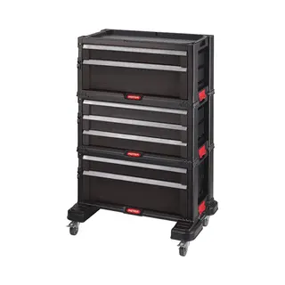 Keter 238557 apparatuurtas Trolleytas Zwart