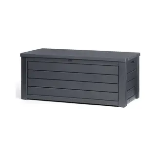 Keter Eastwood Aufbewahrungsbox - 72.4x155x64.4cm - 570 Liter Fassungsvermögen - Kunststoff - Anthrazit - Zusätzlicher Sitzplatz Für 1 Person (max.