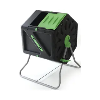 Palmat® Professionele Compostmolen – Composter - Xl Molen – Tuin En Huisafval - 105 Liter – Groen/Geel