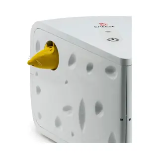 PetSafe FroliCat Kattenspeelgoed Kaas, Interactief Voor Speelkracht En Jachtaandrijving, Intelligent Speelgoed Voor Katten, Wit