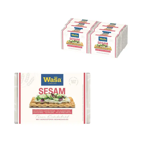 Wasa Sesam Knäckebröd - 6 X 250g thumbnail
