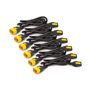 Apc Stromkabel-Set (je 6), verriegelbar, C13 auf C14, 1,2 m