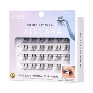 Kiss Wimpers Falscara - Wimperextensions - Lashes - Nep Wimpers - Natural Wispy Wisps Multipack