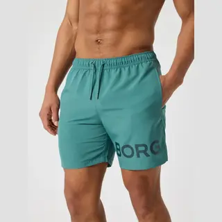 Björn Borg Zwembroek Heren - Zwemshort Mannen - Blauw Blue Spruce - 100% Recycled Polyester - Maat L