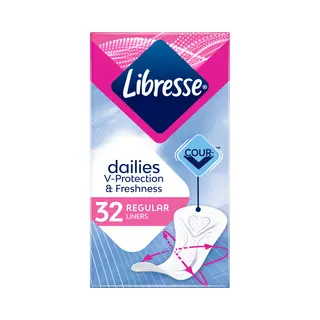 15x Libresse Regular Inlegkruisjes 32 Stuks