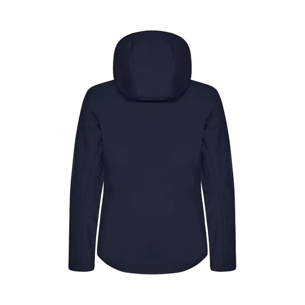 Clique Softshell Jas Met Capuchon Basic Dames - Dark Navy - Maat Xs/34 thumbnail