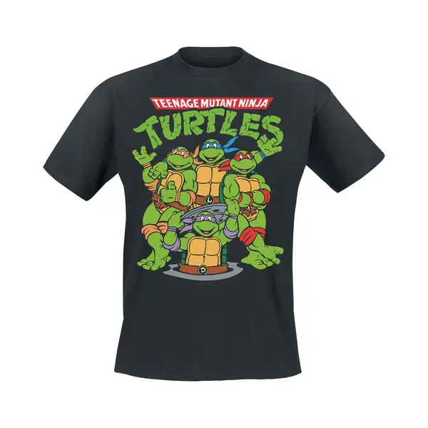 Teenage Mutant Ninja Turtles Group T-Shirt Black thumbnail