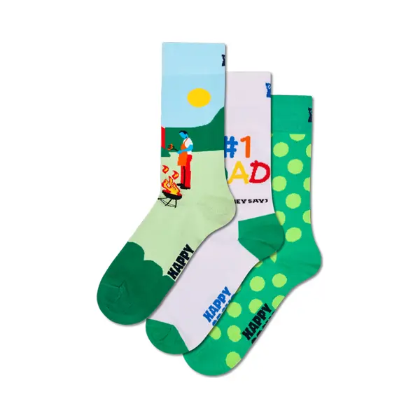 Happy Socks Sokken Limoen / Lichtgroen / Rood / Wit thumbnail