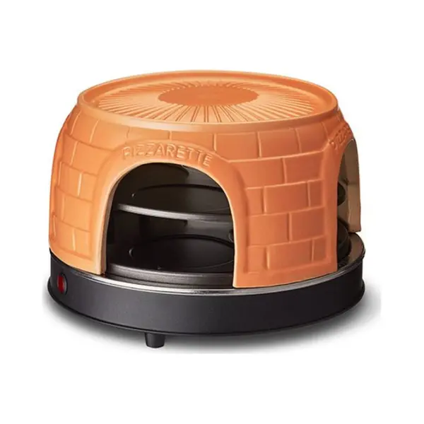 Emerio Po-116124 Pizzamacher/Ofen 8 Pizza/Pizzen 1500 W Schwarz, Orange thumbnail