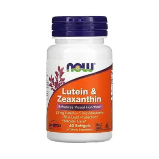 Now Foods - LuteÏNe & Zeaxanthine 25 Mg/5 Mg., 60 Zachte Capsules