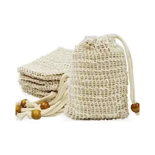 UpNature - Zeepzakje - Sisal - Soap Bar Zakje - Shampoo Bar Zakje - 100% Plasticvrij & Natuurlijk Sisal