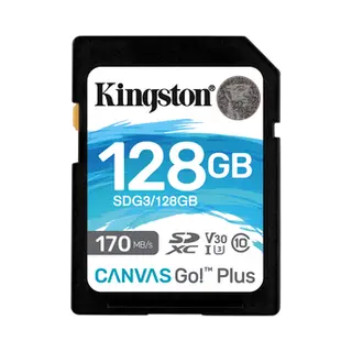 Kingston Technology Canvas Go! Plus 128GB Sdxc Canvas Go Plus 170R C10 Uhs-I U3 V30