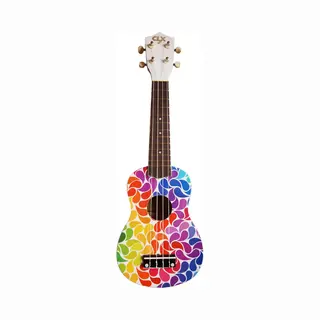 Clx 21 Sopraan Ukulele Rainbow Drips