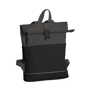 Daniel Ray Allentown Rolltop Laptop Rugzak Waterproof - Zwart / Grijs
