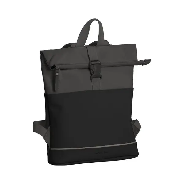 Daniel Ray Allentown Rolltop Laptop Rugzak Waterproof - Zwart / Grijs thumbnail