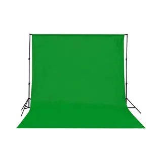 Yeti Pro Professioneel 300 X 200 Green Screen - Backdrop - Geweven - Chroma Key - Zonder Stand - Achtergrond Doek Groen - Greenscreen - Studio