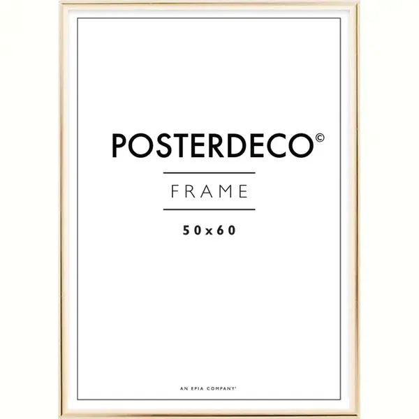 Fotolijst - Posterdeco - Premium Metaal - Fotomaat 50x60 Cm - Posterlijst - Fotolijstje - Goud thumbnail