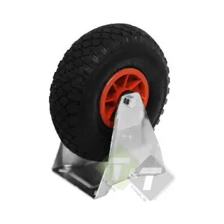 Trailer and Tools Bokwiel Luchtband Rode Kunstof Velg - Luchtband Van Zware Kwaliteit 26 Cm -bok Wiel Op Lucht