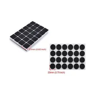 Zelfklevende Meubelonderzetters - 2 X 24 Stuks - Set Van Ronde En Vierkante Meubel Onderzetters - Vloerbeschermers - Vloerbeschermer - Anti-slip