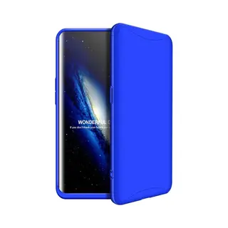 'merkloos'' 360 Full Body Case Geschikt Voor Oppo Find X - Blauw