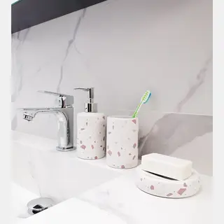 Zeepbakje Van Keramiek - Terrazzo Print - Céramique|Argile|Glacure - Silumen