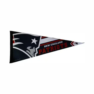 USArticlesEU - New England Patriots - Nfl - Wimpel - Vlag Vaantje - American Football - Tom Brady - Sportvaantje - Pennant - Blauw/Rood/Wit - 31 X 72