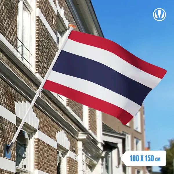 Vlaggenclub Vlag Thailand 100x150cm - Spunpoly thumbnail