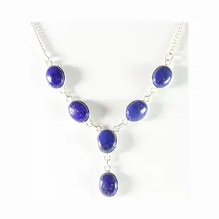 AsiAsia Fijne Zilveren Ketting Met Lapis Lazuli