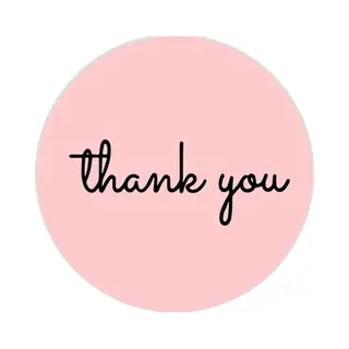 Grote Sluitsticker - Sticker Thank You - Sluitzegel | Envelop - Traktatiezakje - | Cadeau - Gift - Cadeauzakje - Traktatie - Kado | Chique Inpakken |
