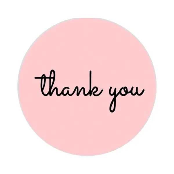 Grote Sluitsticker - Sticker Thank You - Sluitzegel | Envelop - Traktatiezakje - | Cadeau - Gift - Cadeauzakje - Traktatie - Kado | Chique Inpakken | thumbnail