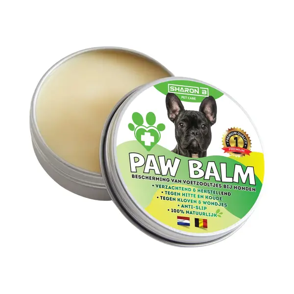 Sharon B - Paw Balm - Honden 10-20 Kg - Potenbalsem Hond, Beschermt Voetzooltjes Tegen Kloven, Wondjes, Ontstekingen - Antislip - 60 Ml - 1 Stuk thumbnail