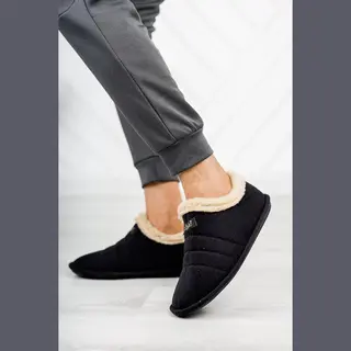 Unisex Panduf - Huisschoenen - Huislaarzen - Wollen Laarzen - Maat 36/37 - Antislipbasis - Zwart