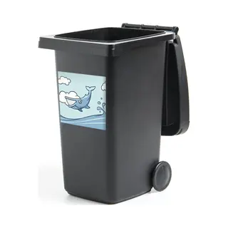 StickerSnake Container Sticker Vinvis - Water - Grappig - 40x40 Cm - Kliko Sticker