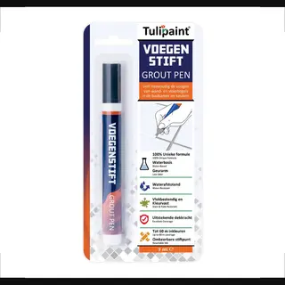 Tulipaint Voegenstift (Donkergrijs / Antraciet) - Voegenmarker - Voegenpen - Voegenverf - Voegstift - Voegverf - Voegen Verven Schilderen - Voegenfris