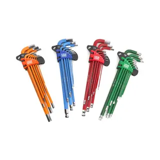 Hbm machines 36 Delige Professionele Inbussleutelset Mm, Inch, Torx