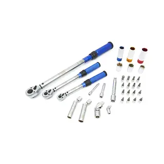 Hbm machines 32 Delige Professionele Momentsleutelset 5 - 220 Nm (3 Momentsleutels)