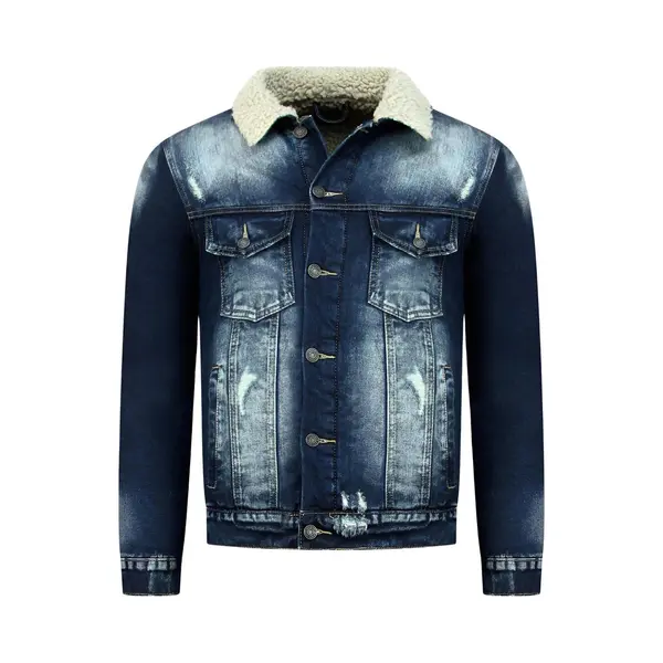 Enos Trucker Heren Jack - Spijkerjas - Blauw thumbnail