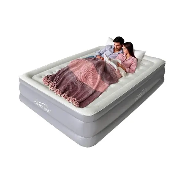 AeroRest Supreme Plush Xl Luchtmatras, 2-zits, 210 Cm Lang, Met Geïntegreerde Elektrische Pomp (Queen (Amerikaanse Standaard)) thumbnail