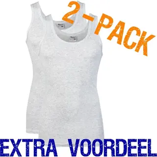 Beeren Heren Hemd - Maat M - 2-pack - Grijs Melee