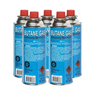 Gasbus Voor Onkruidbrander - 5 Stuks - 227 Gram Butaan - Bajonet Aansluiting