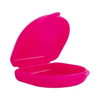 Fiable Gebitsbakje - Beugelbakje Voor Protheses, Beugels, Bitjes - Roze - Small