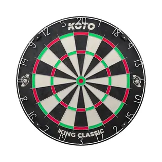 Koto darts Koto King Classic Dartbord Kurk, Officiële Maten, Voor Dartpijlen Met Stalen Punt, Ultradunne Draad, Dartbord
