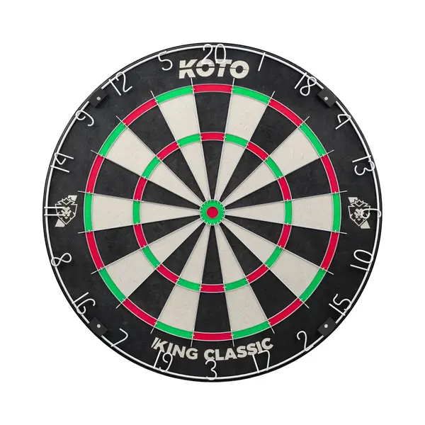 Koto darts Koto – King Classic Dartscheibe, Offizielle Turniermaße, Dartscheibe Steeldart, Rotierender Zahlenring thumbnail