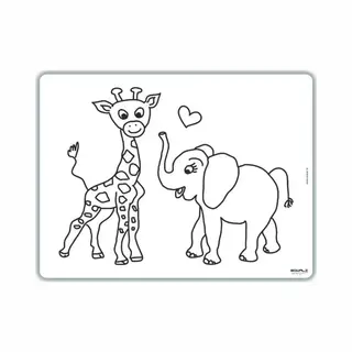 Ewaldi - Placemat Olifant En Giraf