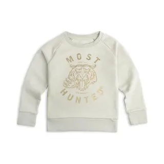 Most Hunted - Kindersweater - Tijger - Licht Groen Goud - Maat 122/128cm