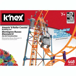Basic Fun K'Nex Amazin' 8 Kleurrijke Onderzetters Voor Jongens En Meisjes, 448 Stuks Voor Kinderen Vanaf 7 Jaar, Basic Fun 80216