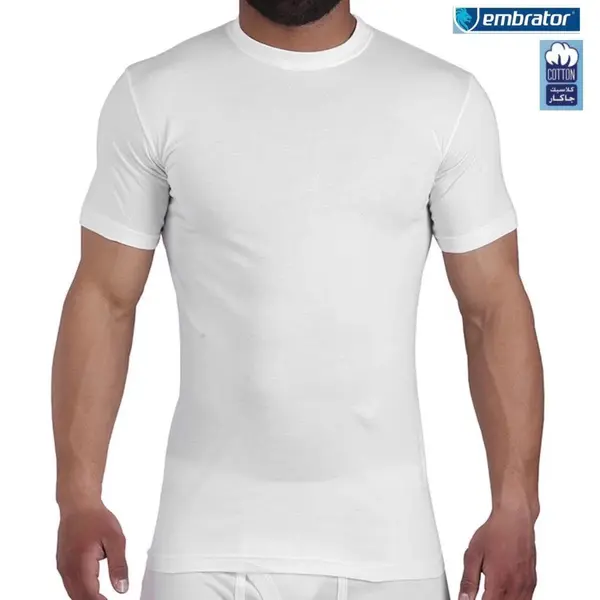 Embrator 2-pack Heren T-shirt Ronde Hals Wit Maat 4XL thumbnail