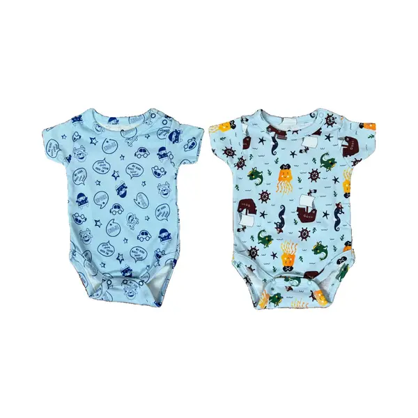 Embrator Baby Rompers 2-stuks Overall Print Maat 12-18 Maanden thumbnail